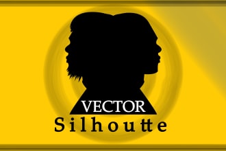create vector silhouette or silhouette logo of any image