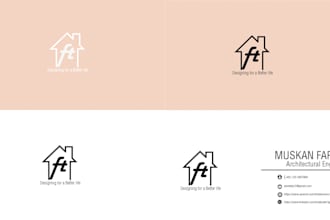 design simple, neat, minimal and modern business card and logo for you