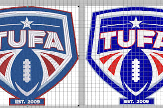 do embroidery digitizing into dst,pes file in few hours