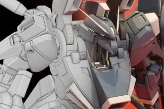 create a custom 3d mech for games and animation