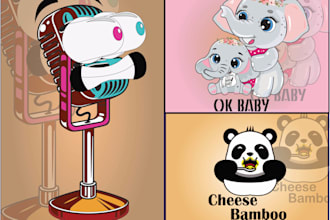 create cute cartoons and creative mascots
