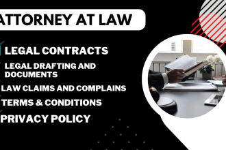 do research, legal documents and law website writing