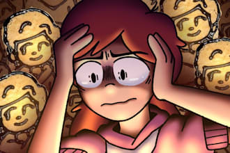 draw a youtube thumbnail in whatever art style you want