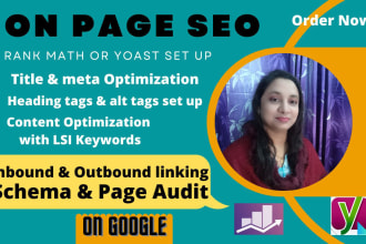 do monthly wix on page SEO and technical audit, search console error fix