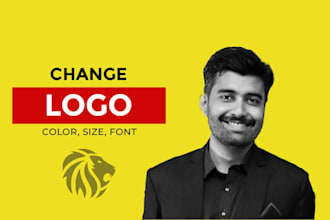 change logo color size font resolution image transparent background