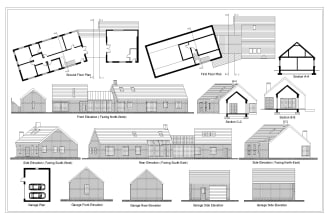 design architectural 2d,3d floor plans, elevations, sections in autocad