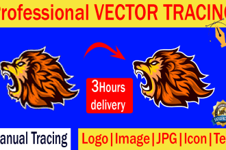vector trace or redraw, remake, redesign logo to vector file