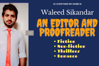 artistically edit and proofread fiction and nonfiction books and ebook