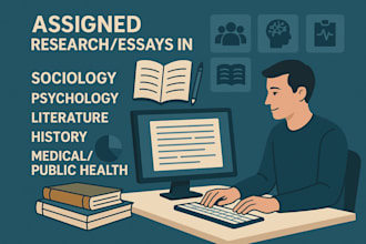 help in sociology, psychology, literature, history, medical, public health, arts
