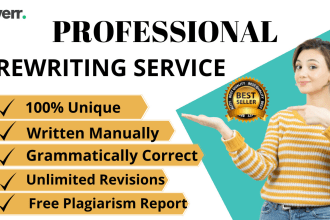 rewrite text to be original plagiarism free content