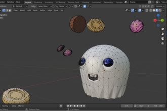 fix 3d character mesh in blender