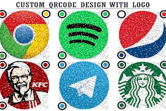 create a professional qr code design with your logo