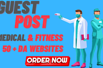 do guest posts on medical and fitness