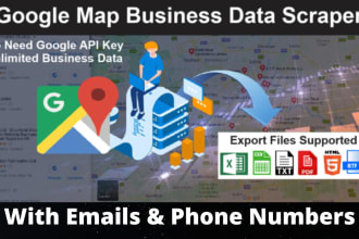 do target google maps data scraping with emails within a 24 hours