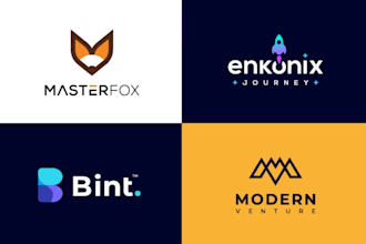 design modern minimal wordmark and pictorial logo