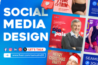 design 10 social media posts, social media post design