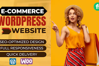 design professional wordpress woo commerce ecommerce website
