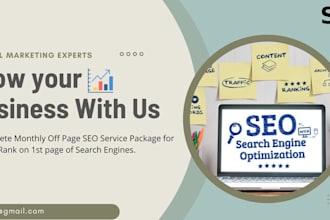 provide a powerful monthly SEO plan for higher google rankings