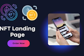 clone,copy develop nft landing page using wordpress elementor pro