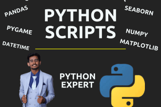 do python django, flask, pandas, matplotlib etc script