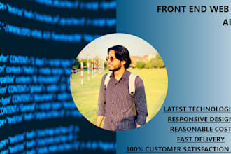 be your front end web developer