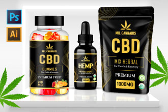 do perfect cbd hemp gummies label any packaging product