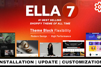 install, update, and customize shopify ella theme