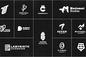 design modern initial letter, wordmark, and monogram logo