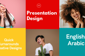 design a powerpoint presentation in english and arabic