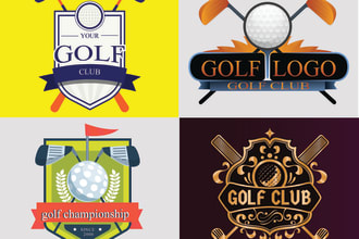 design high quality golf logo for your unlimited revision