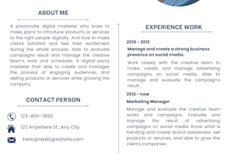 rewrite or emphasize your current resume to conquer