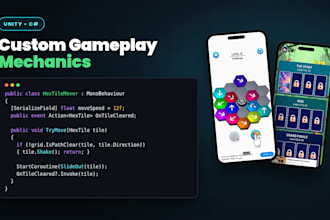 write custom unity scripts and gameplay mechanics for your game