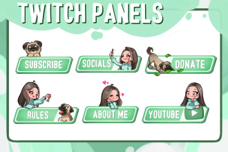 make custom twitch panels for you