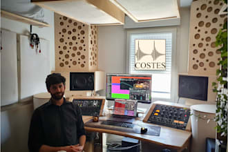 mix and master your recorded stems or tracks