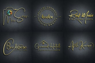 design luxury watermark photography or signature logo