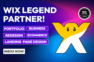 design wix website, redesign wix website or wix landing page design