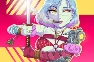 draw anime style or manga cartoon
