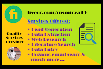 do lead generation and data extraction