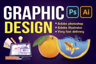 do quickly graphic design, illustrator, enhance ai logo