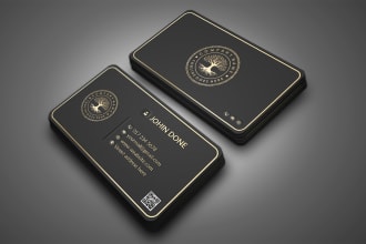 do luxury modern minimalist business card design