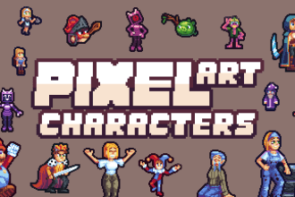 draw pixel art characters for you