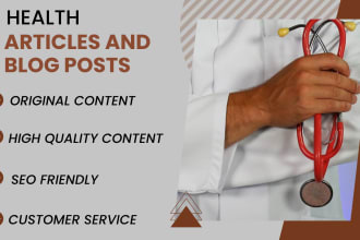 write SEO friendly health and fitness articles