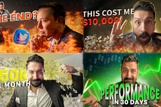 design creative youtube thumbnail