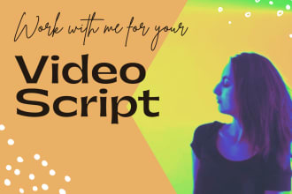 write a professional and creative video script