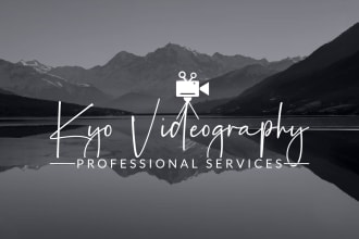 create signature photography logo watermark vector design