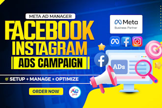 be your facebook ads campaign manager, run fb ads campaign, shopify fb ad