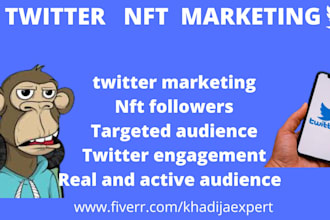 do organic promotion for your twitter nft marketing for nft followers