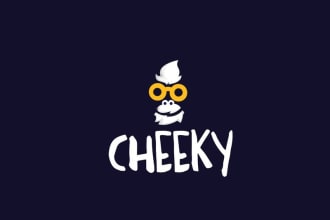 design an iconic logo for drink brand cheeky
