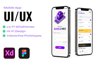 do amazing uiux design for mobile app