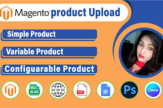 do professional magento product listing and product upload